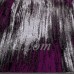 Purple Allstar Modern. Contemporary Woven Rug. Drop-Stitch Weave Technique. Carved Effect. Vivid Pop Colors (5' x 6' 11")   